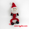 Jouet de Noël en peluche pour animaux de compagnie Père Noël