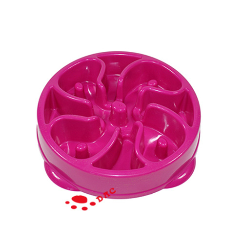 Bols pour animaux de compagnie à alimentation lente en forme de labyrinthe en forme de fleur