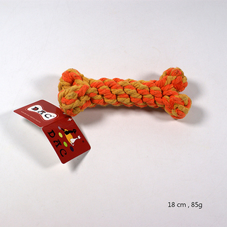 Corde à mâcher de nettoyage pour animaux de compagnie, jouet, corde à os Double couleur