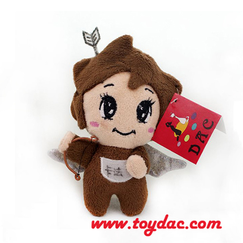 Porte-clés âne de dessin animé en peluche