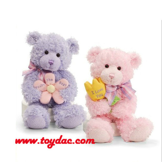 Ours en peluche coeur doux