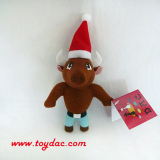 Jouet de promotion en peluche de taureau en peluche