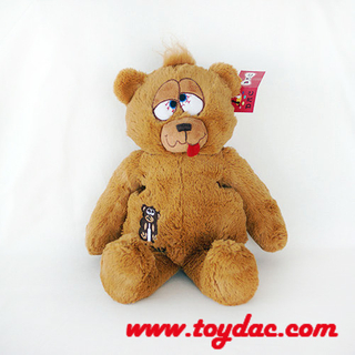 Ours en peluche ivre en peluche