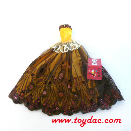 Robe marron pour poupée Barbie