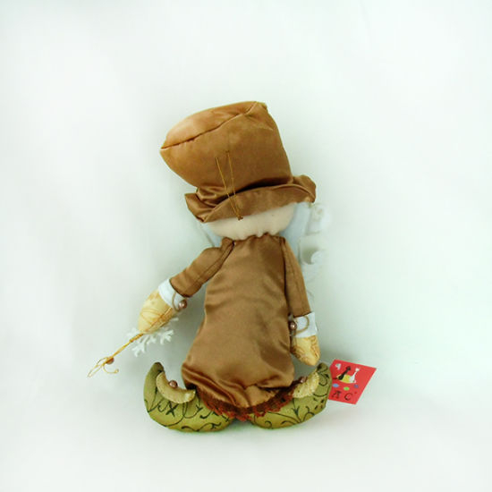 Porte-clés poupée de Noël en peluche