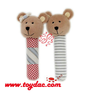 Cloche à main en peluche pour bébé ours