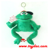 Jouet porte-clés grenouille comique en peluche