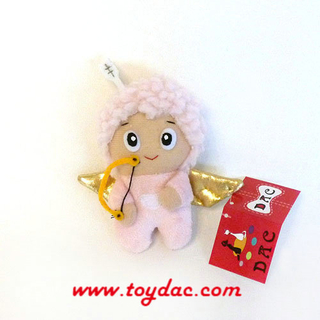Porte-clés ange en peluche