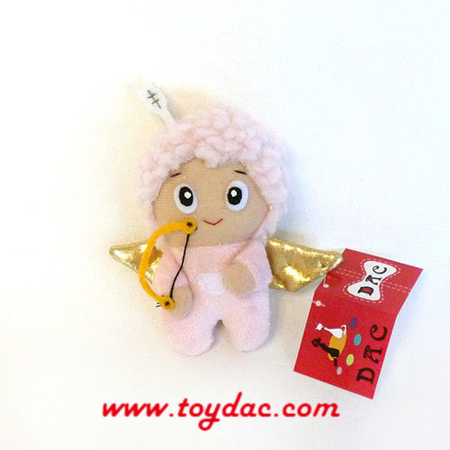 Porte-clés ange en peluche