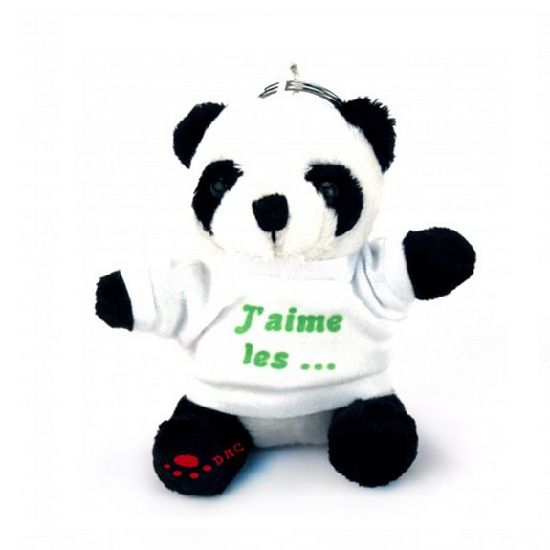 Épingle à cheveux panda ange en peluche
