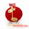 Coussin doux en peluche girafe