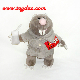 Jouet de taupe d'animation en peluche