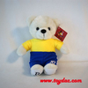 Jouet d'ours de football en peluche