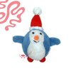 Cadeau de Noël du Père Noël coupé en peluche