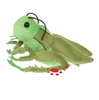Insecte en peluche peluche sauterelle douce
