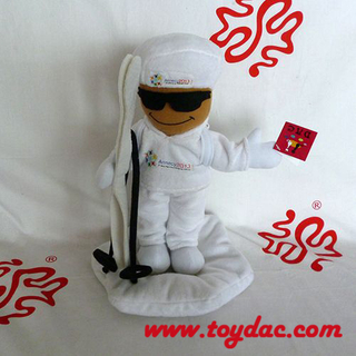Mascotte de jeu de sport de poupée en peluche