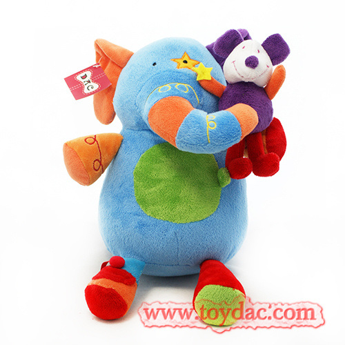 Hochet en peluche pour bébé âne doux