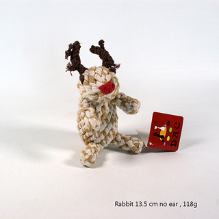 Jouets à mâcher pour chiots, nettoie la corde de dentition, lapin
