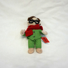Chien haut-parleur en peluche marron