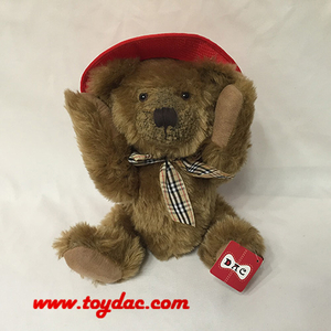 "Peluche USA Hat Teddy"