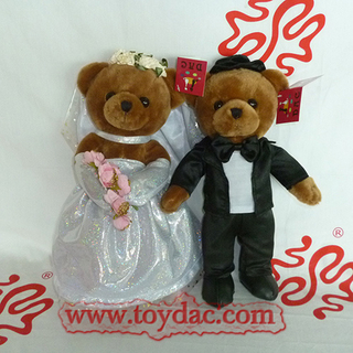 Robe en peluche ours de mariage ensemble