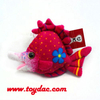 Porte-clés petit poisson couleur peluche