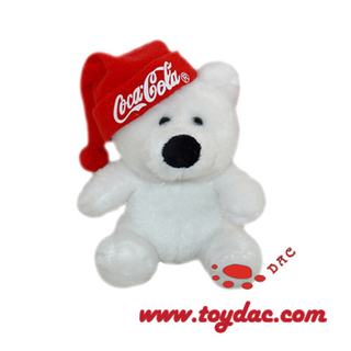 Ours blanc en peluche mignon et charmant