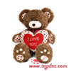 Jouets d'ours de coeur d'amour de Valentine en peluche