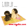 Tapis pour animaux de compagnie en bambou carbonisé naturel