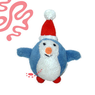 Pingouin de Noël de jouet de dessin animé d'animal en peluche