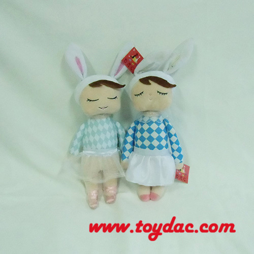 Lapin bio en peluche naturelle