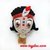 "Animal de licence de dessin animé en peluche"