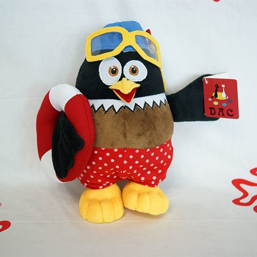 Chat de dessin animé de marque en peluche avec Jack