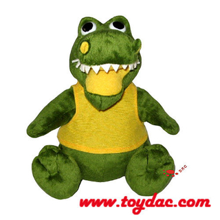 Crocodile de jouet animal de bande dessinée en peluche