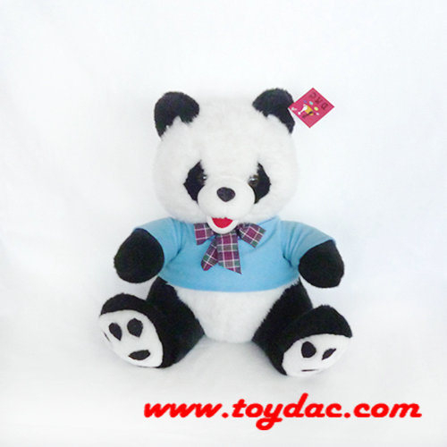 T-shirt peluche Panda avec nœud