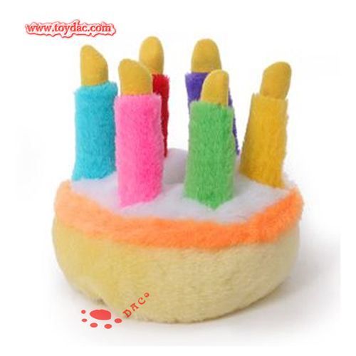 Jouet en peluche pour enfants, gâteau d'anniversaire