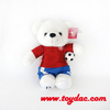 Jouet d'ours de football en peluche