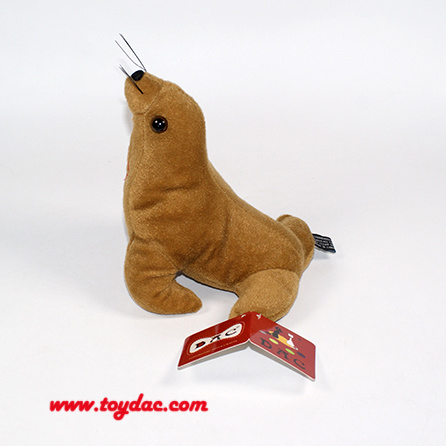 Jouet publicitaire en peluche Lion de mer musical