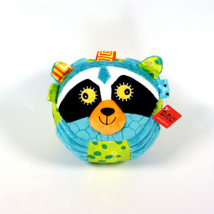 Anneau de hochet de tête d'animal de jouet doux de bébé