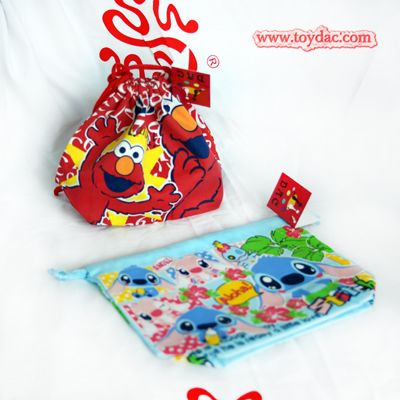 Poche en tissu de marque imprimée en couleur