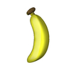 motif de papier banane en peluche